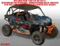 Preview: Racer-X Hintergrundfarbe = Schwarz, Designfarbe = Blau-Orange für Polaris RZR 1000 XP/Turbo 2 Türer 2013-2018